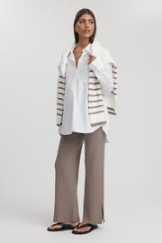 Maternity Knit Pants (Mocha) 2
