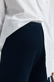 Maternity Knit Shorts (Navy) 2