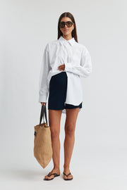 Maternity Knit Shorts (Navy) 3