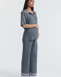 Maternity Knit Tee (Slate) 3