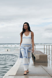 Maternity Knit Top (Cornflower) 4