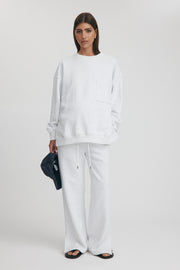 Maternity Lightweight Knit Sweater (Cloud) 4