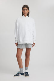 Maternity Lightweight Knit Sweater (Cloud) 6