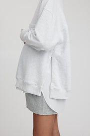 Maternity Lightweight Knit Sweater (Cloud) 7