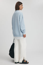 Maternity Lightweight Knit Sweater (Cornflower) 12