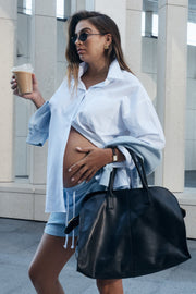 Maternity Lightweight Knit Sweater (Cornflower) 6