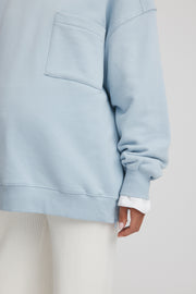 Maternity Lightweight Knit Sweater (Cornflower) 7