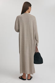 Maternity Longline Cardigan (Wheat) 8