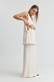 Maternity Longline Crepe Tank (Petal) 6