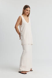 Maternity Longline Crepe Tank (Petal) 7