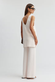 Maternity Longline Crepe Tank (Petal) 8