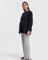 Maternity Lounge Knit Pant (Grey) 11