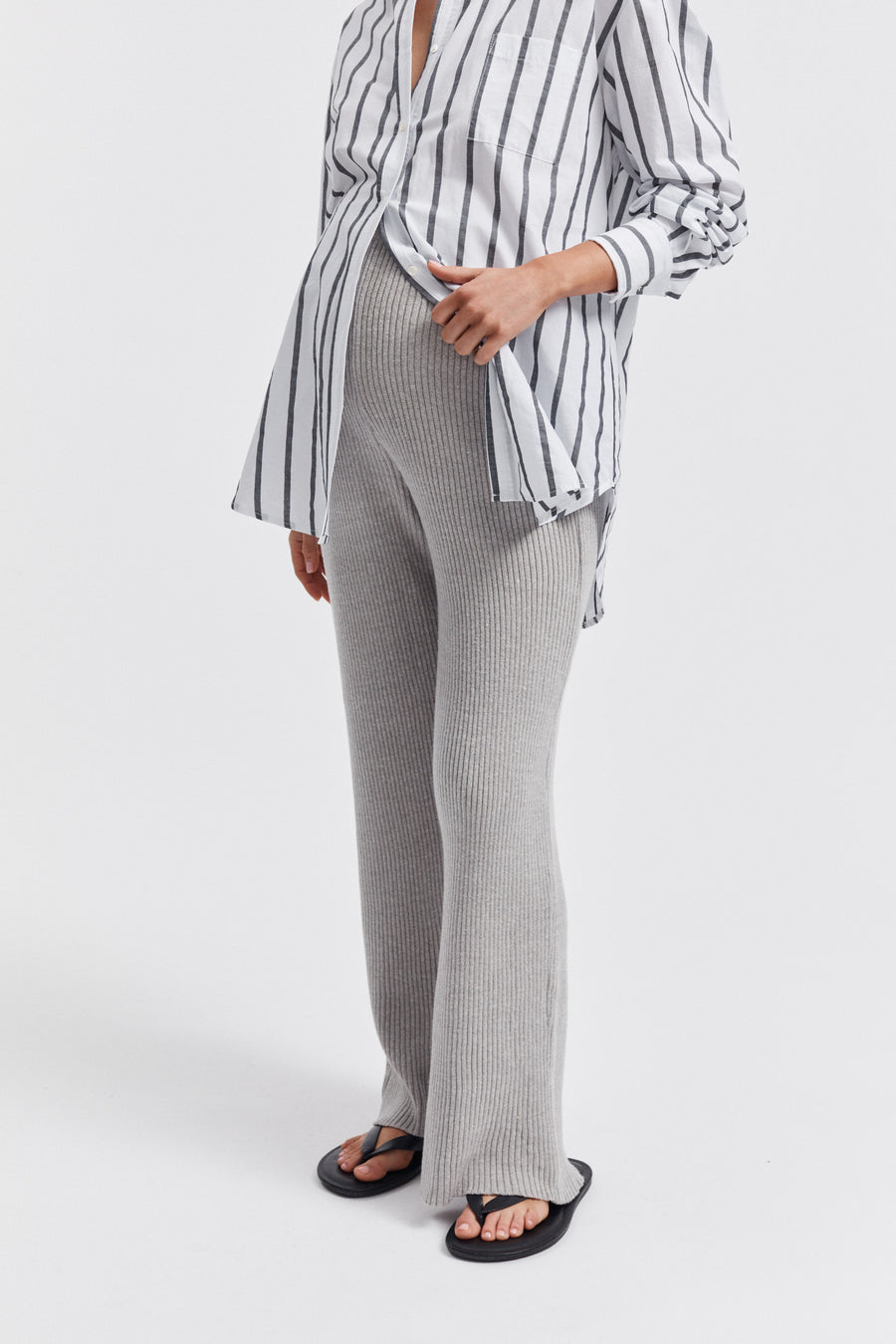 Maternity Lounge Knit Pant (Grey) 4