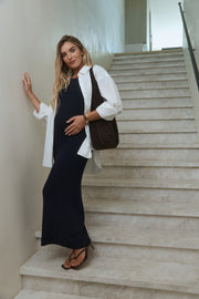 Maternity Maxi Dress (Navy) 11