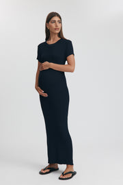 Maternity Maxi Dress (Navy) 5