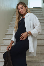 Maternity Maxi Dress (Navy) 7