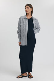 Maternity Maxi Dress (Navy) 8