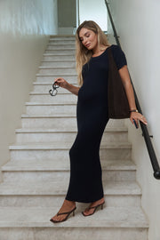 Maternity Maxi Dress (Navy) 9