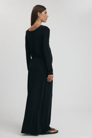 Maternity Merino Wool Blend Skirt (Black) 11
