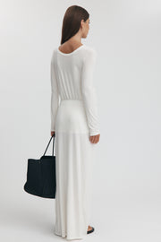 Maternity Merino Wool Blend Skirt (Ivory) 18
