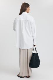 Maternity Merino Wool Blend Skirt (Oat) 17