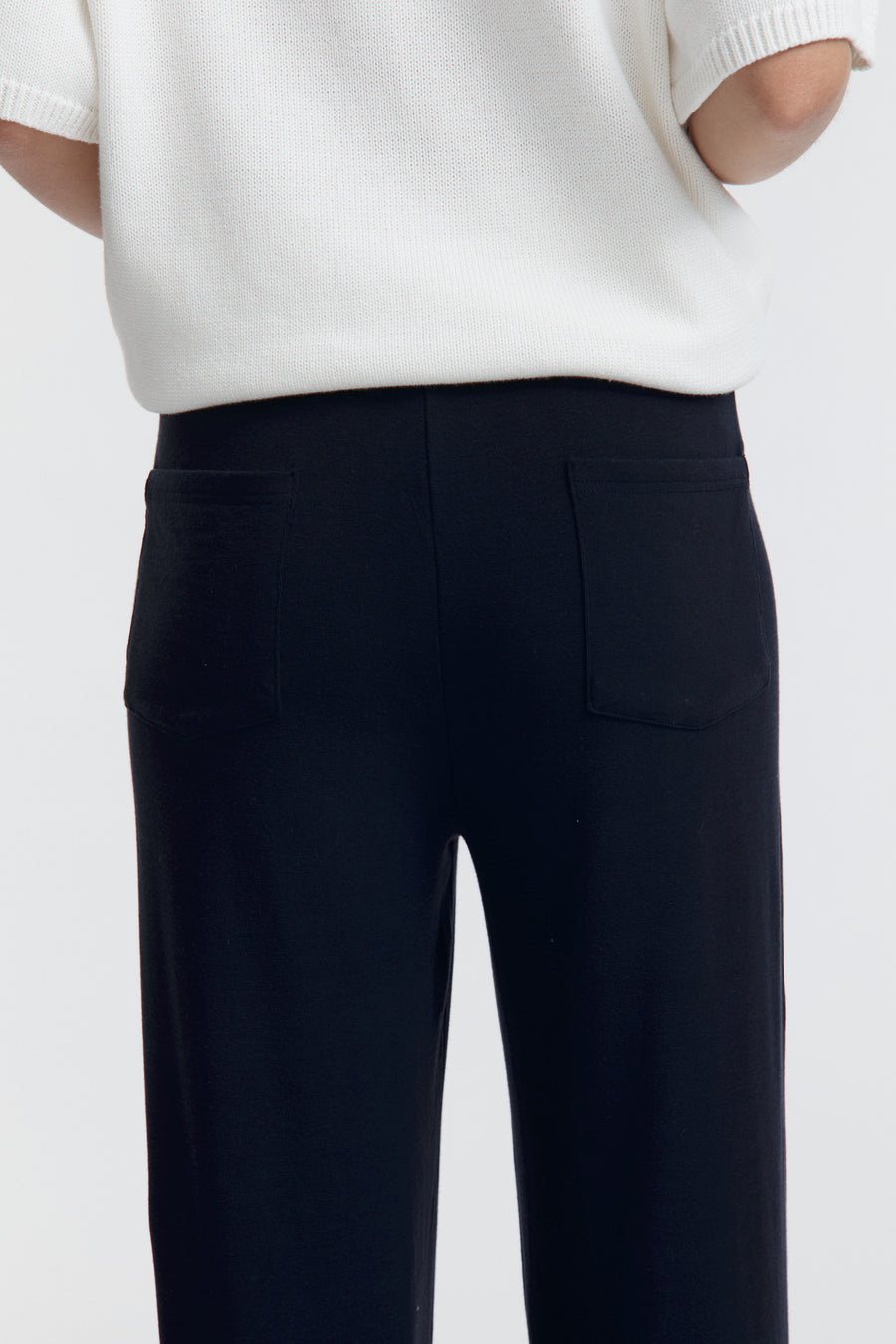 Maternity Merino Wool Relaxed Pant (Navy) 11