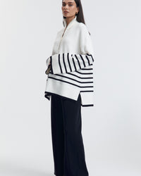Maternity Merino Wool Relaxed Pant (Navy) 2