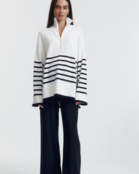 Maternity Merino Wool Relaxed Pant (Navy) 6
