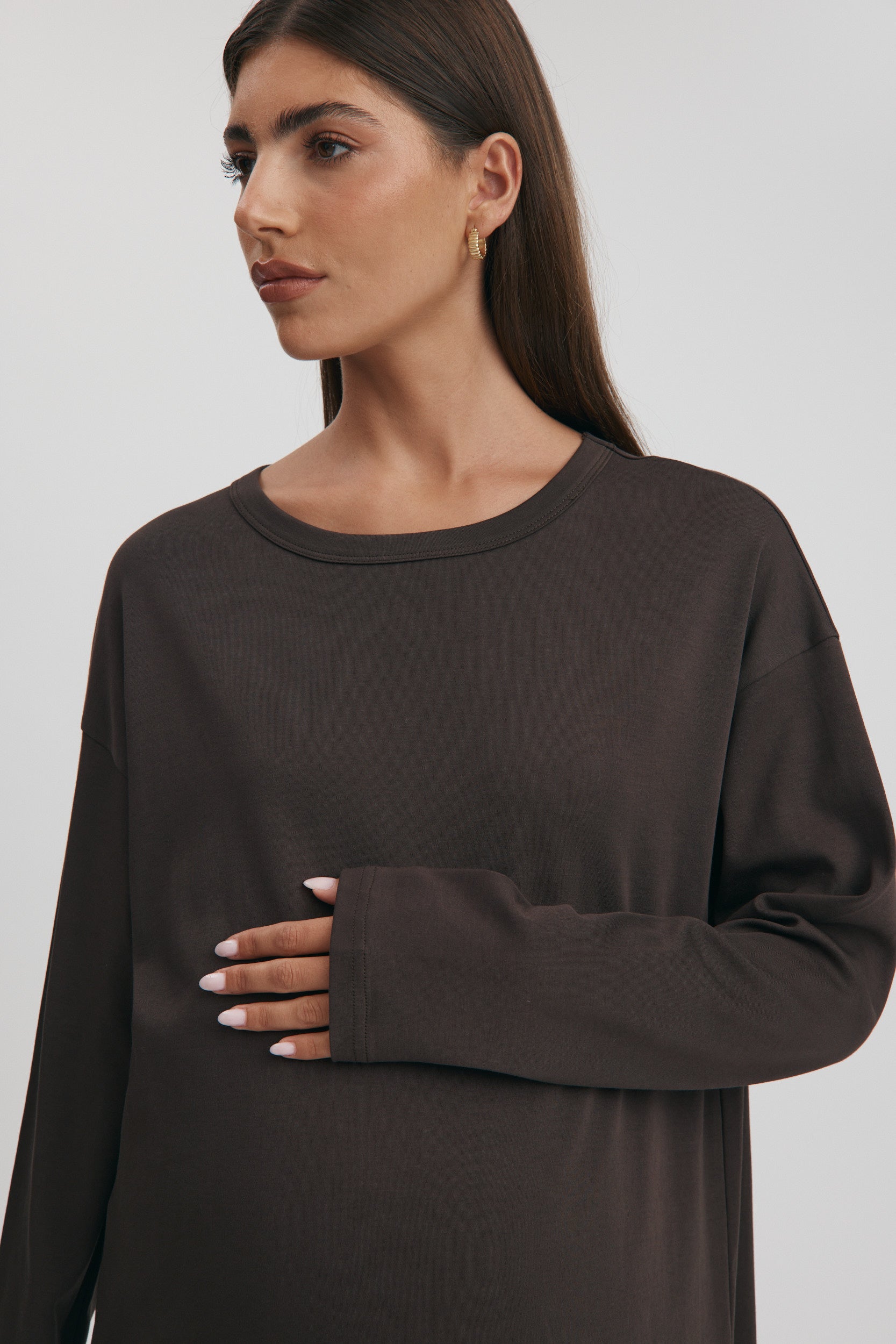 strapless open back dress Promoted To Mummy Oversized Maternity T Shirt Dress