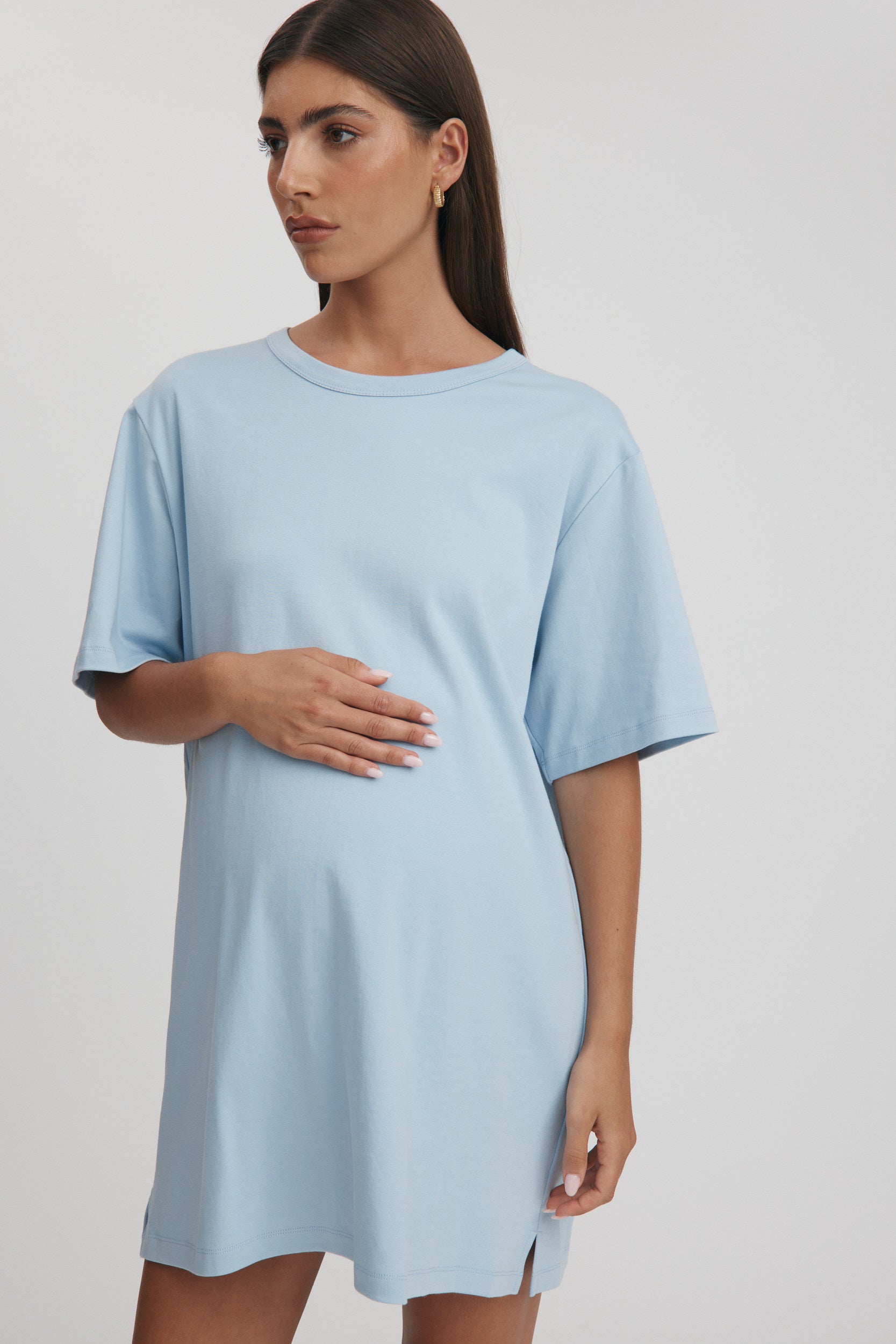 light blue baby shower dress Shop Baby Blue Baby Shower Maxi A line Dress