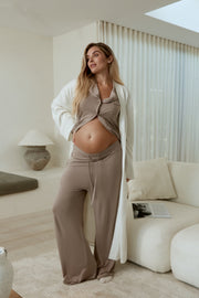 Maternity Pyjama Pants (Mocha) 1
