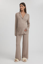Maternity Pyjama Pants (Mocha) 3