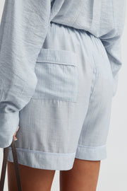 Maternity Relaxed Short (Dusk Blue) 2