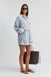 Maternity Relaxed Short (Dusk Blue) 3