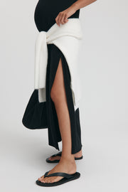 Maternity Relaxed T-Shirt Maxi Dress (Black) 7