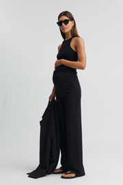 Maternity Rib Crop (Black) 4