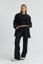 Maternity Rib Crop (Black) 5