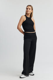 Maternity Rib Crop (Black) 6