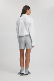Maternity Rib Jersey Shorts (Grey) 8