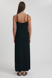 Maternity Rib Midi Dress (Black) 13