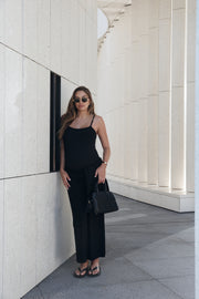 Maternity Rib Midi Dress (Black) 6
