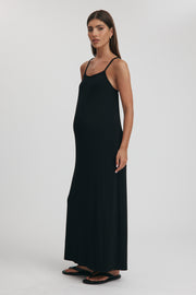 Maternity Rib Midi Dress (Black) 9