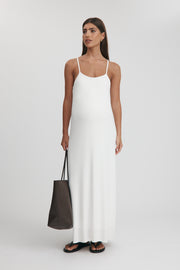 Maternity Rib Midi Dress (Ivory) 7