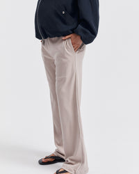 Maternity Ribbed Lounge Pant (Stone) 3