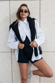 Maternity Ribbed Romper (Black) 9