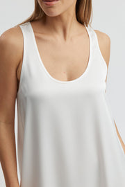 Maternity Satin Maxi Dress (Ivory) 4