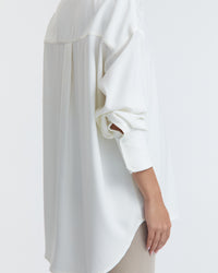 Maternity Satin Shirt (Oyster) 13