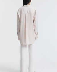Maternity Satin Shirt (Petal) 13