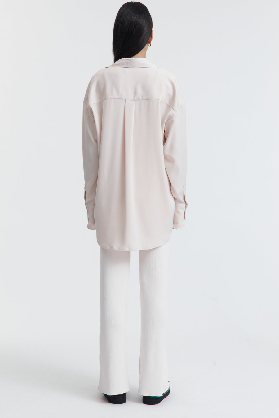 Maternity Satin Shirt (Petal) 13