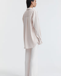 Maternity Satin Shirt (Petal) 14